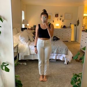 EVERLANE CHEEKY JEANS - CREAM - SIZE 24